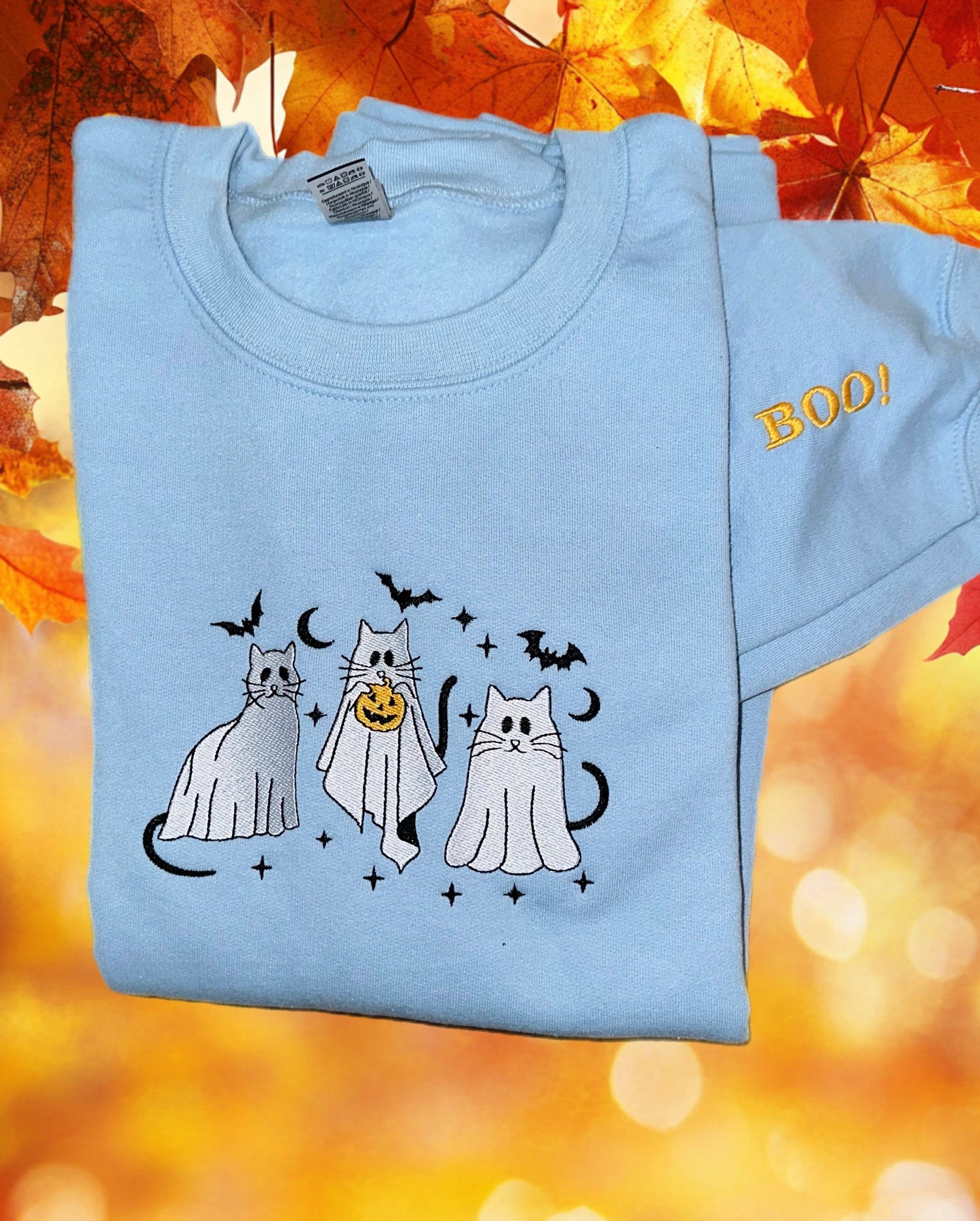 Halloween ghost cats