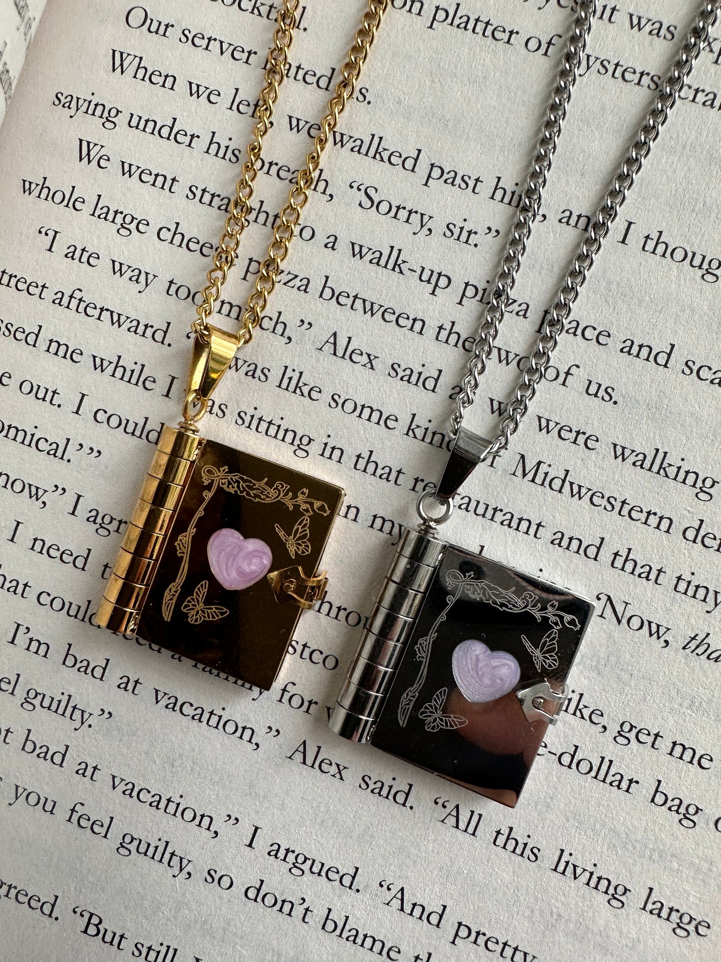 Book necklace