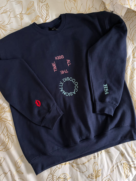 Harry S kiss all the time, disco occasionally crewneck