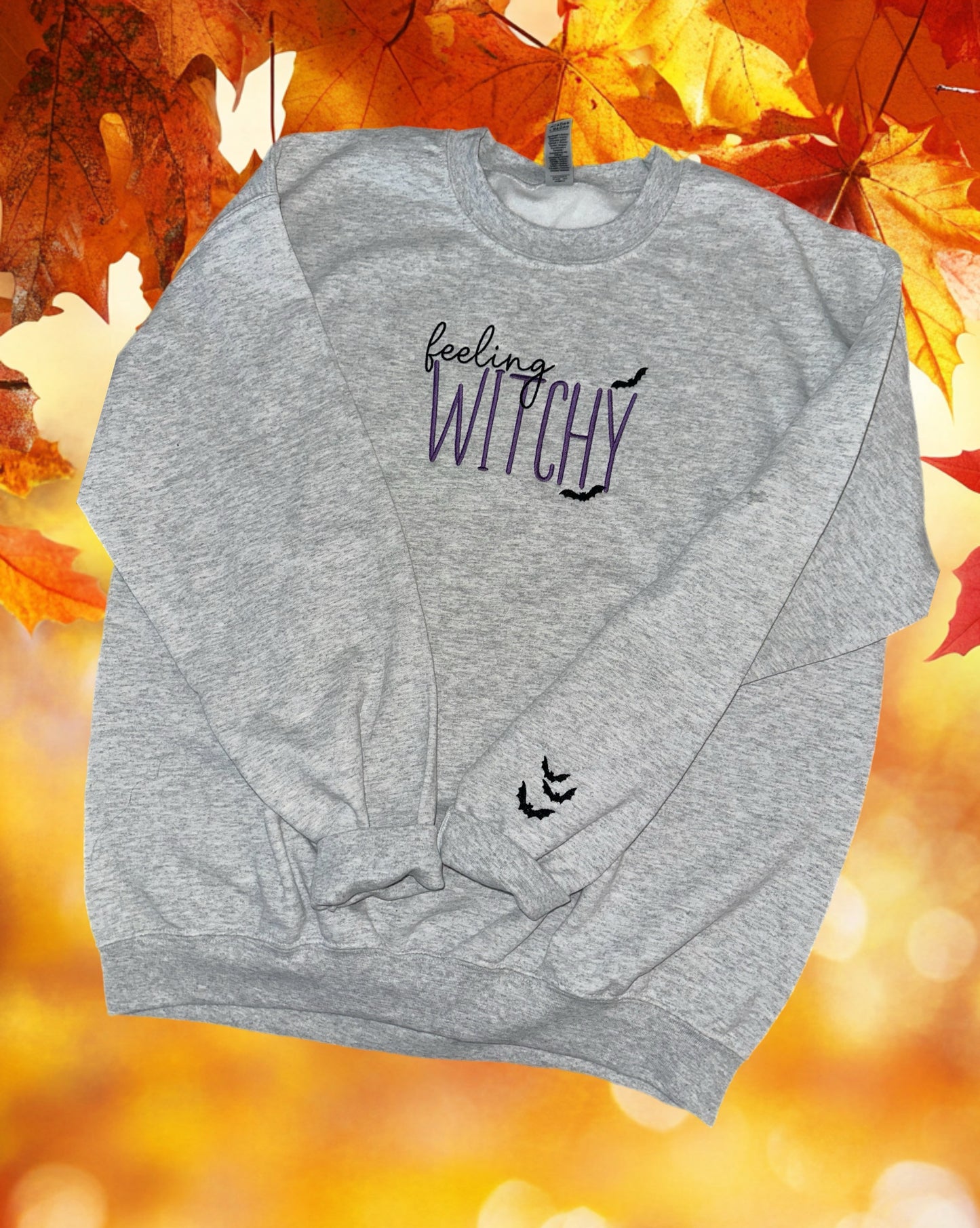 Halloween, fall, embroidery, fashion, crewneck,