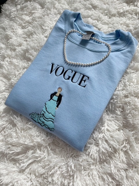 Blue Vogue Dress Crewneck