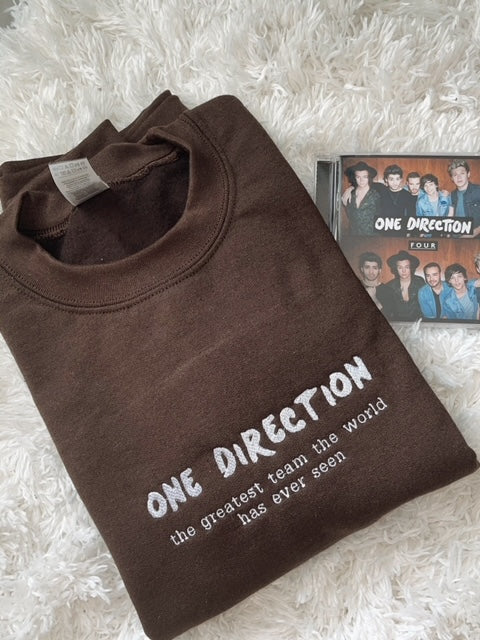 Dark Brown One Direction Crewneck