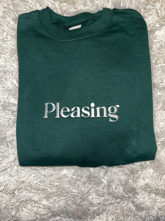 dark green pleasing crewneck